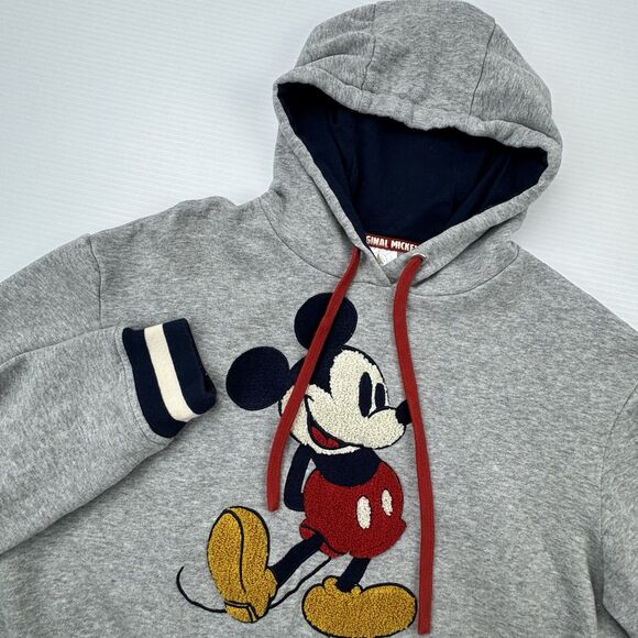 Walt Disney World Mickey Mouse Gray Hoodie Sweatshirt Women’s Small - Picture 3 of 10